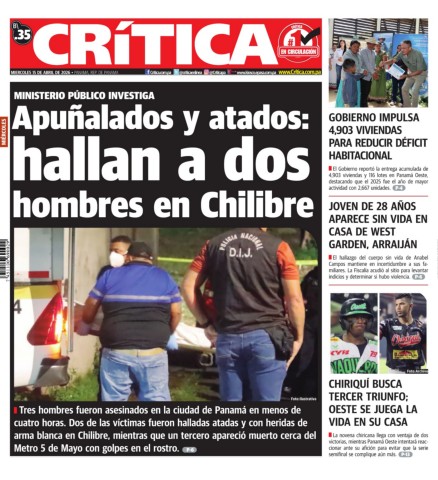 Portada Diario Crítica