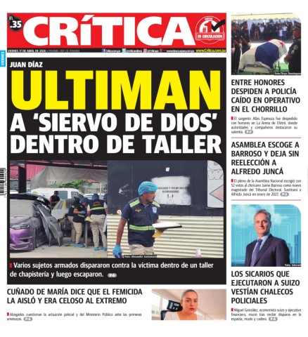 Portada Diario Crítica