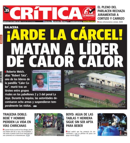 Portada Diario Crítica
