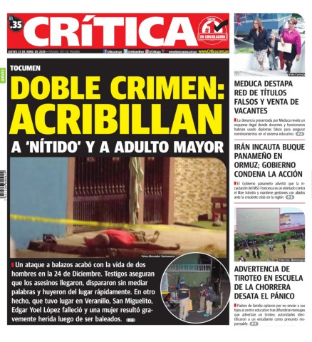Portada Diario Crítica