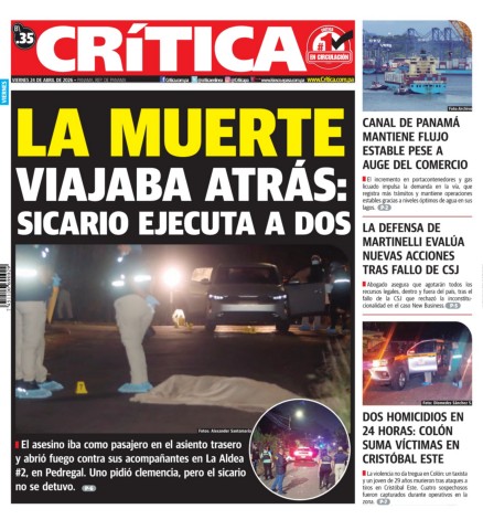 Portada Diario Crítica