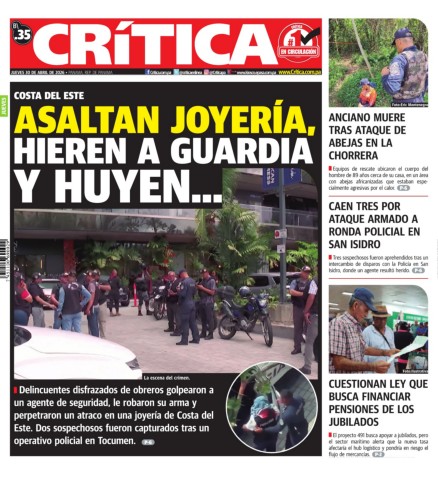 Portada Diario Crítica