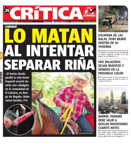 Portada Diario Crítica