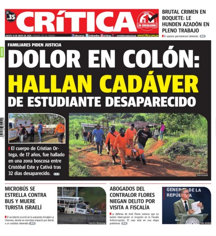 Portada Diario Crítica