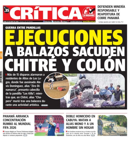 Portada Diario Crítica