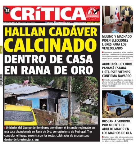 Portada Diario Crítica