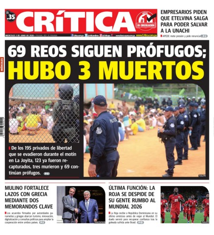 Portada Diario Crítica