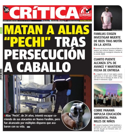 Portada Diario Crítica