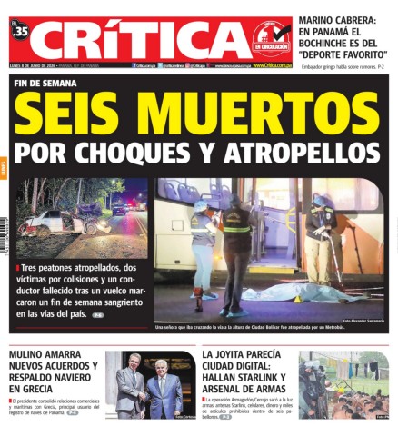 Portada Diario Crítica