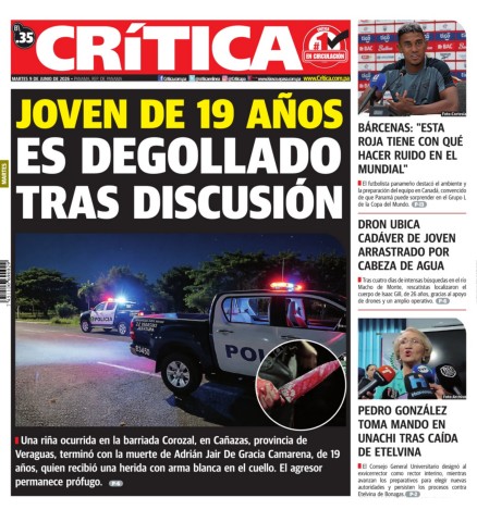 Portada Diario Crítica