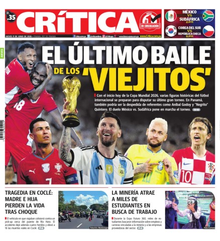 Portada Diario Crítica