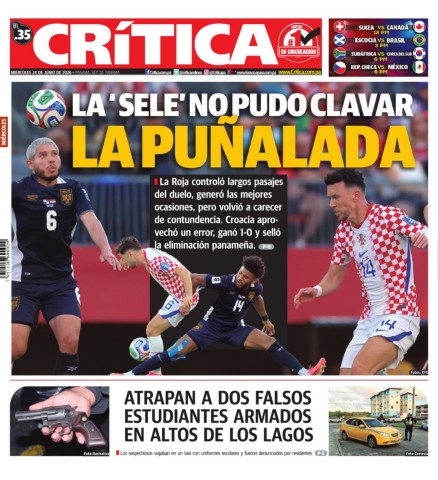 Portada Diario Crítica
