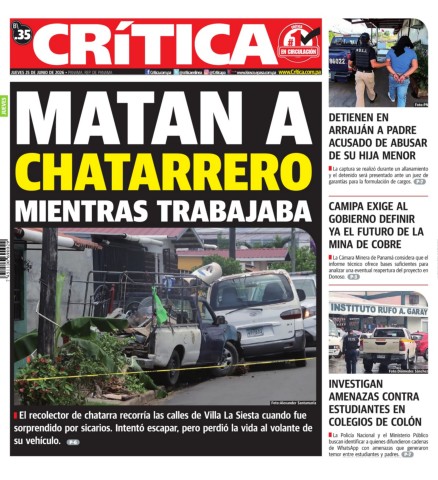 Portada Diario Crítica