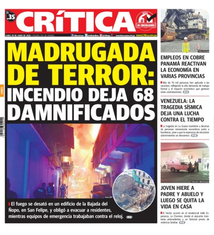 Portada Diario Crítica