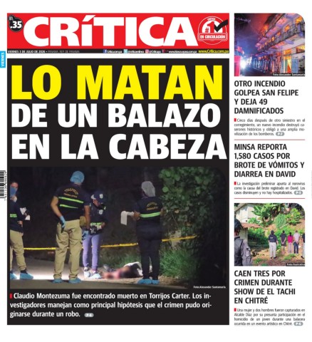 Portada Diario Crítica