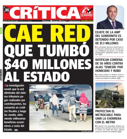 Portada Diario Crítica