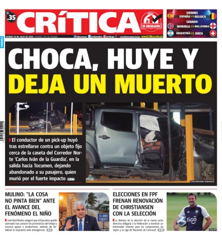 Portada Diario Crítica
