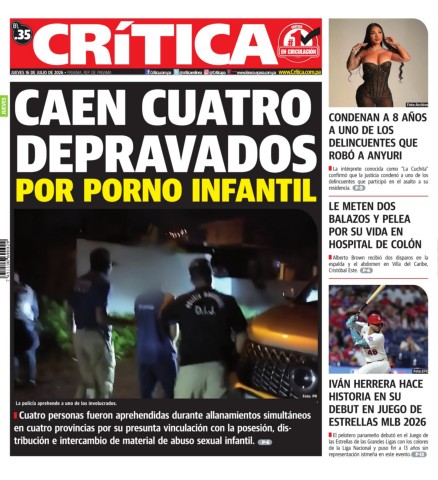 Portada Diario Crítica