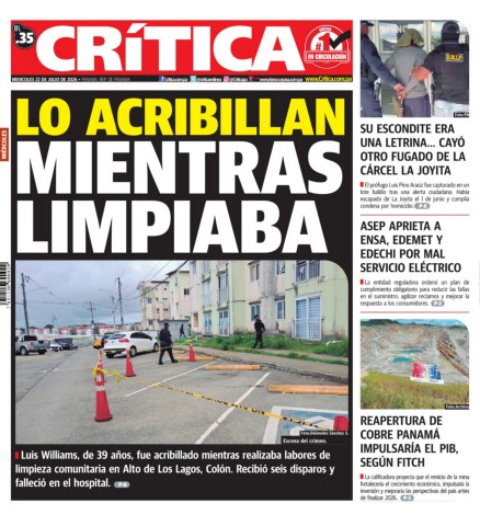 Portada Diario Crítica