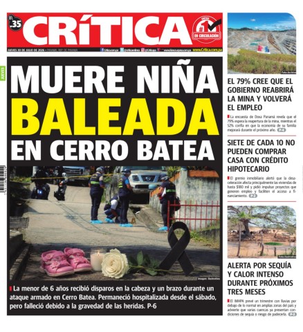 Portada Diario Crítica