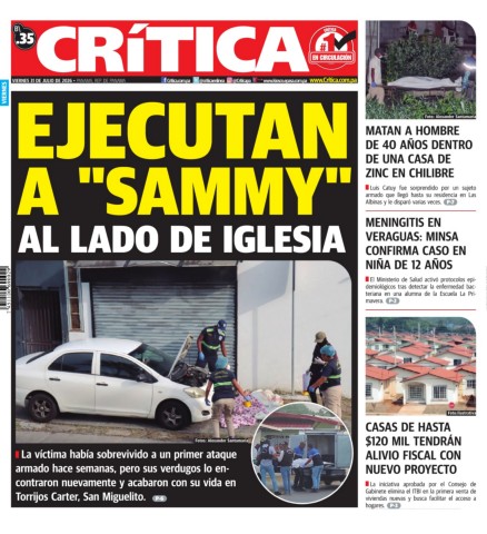 Portada Diario Crítica