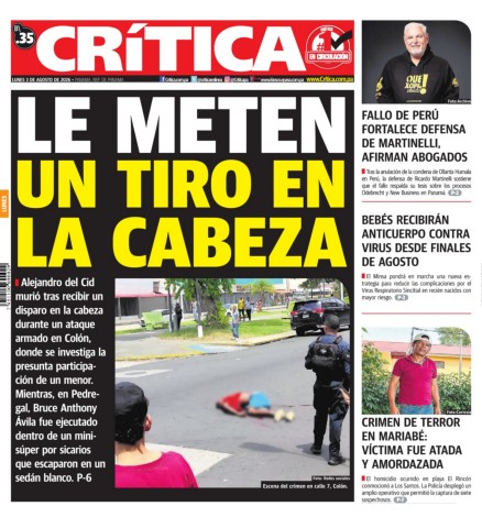 Portada Diario Crítica