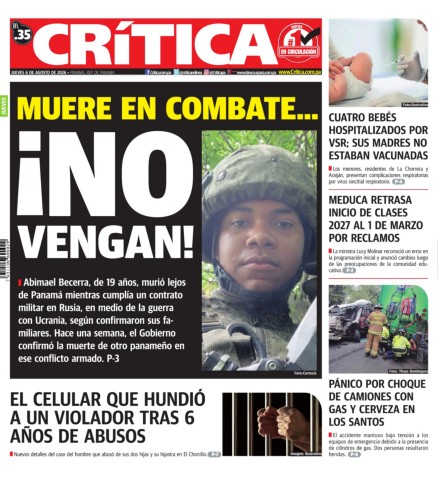 Portada Diario Crítica