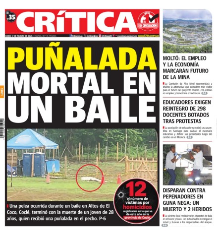 Portada Diario Crítica