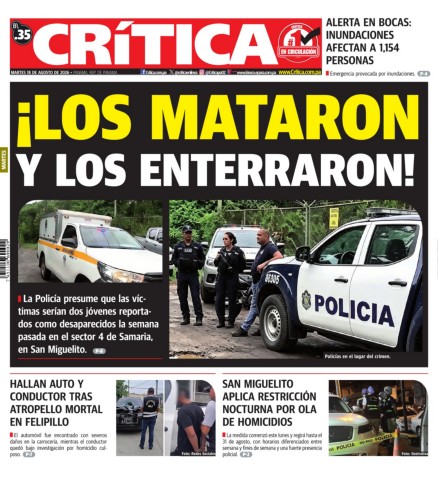 Portada Diario Crítica