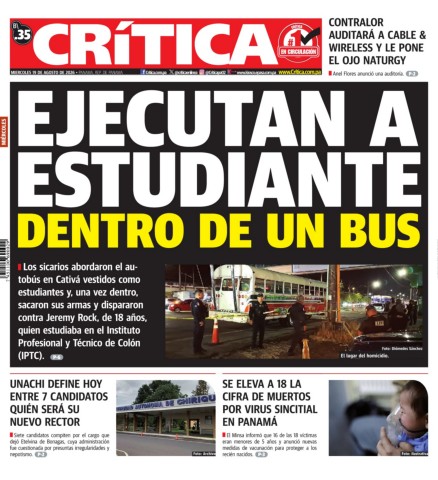 Portada Diario Crítica