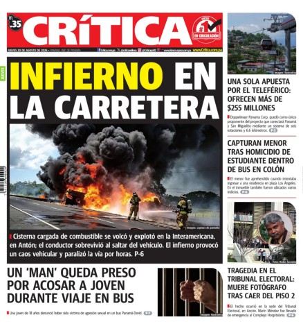 Portada Diario Crítica