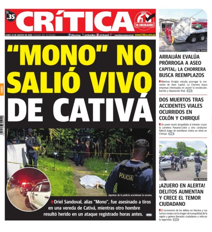Portada Diario Crítica
