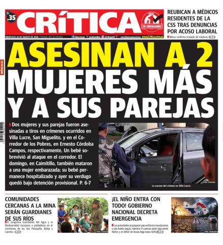 Portada Diario Crítica