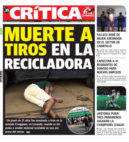 Portada Diario Crítica