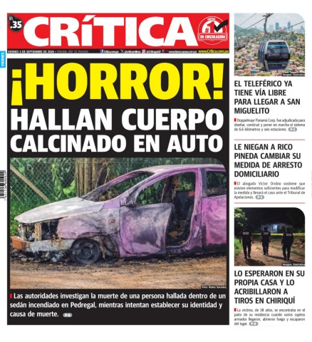 Portada Diario Crítica