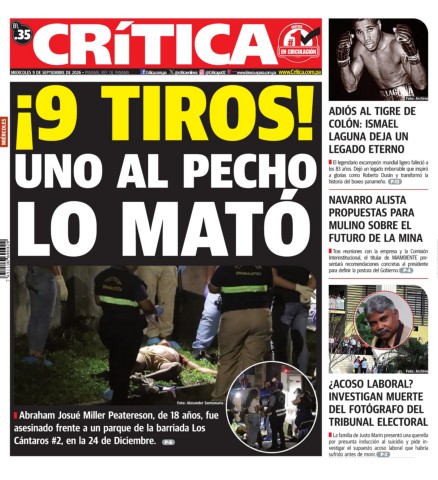 Portada Diario Crítica