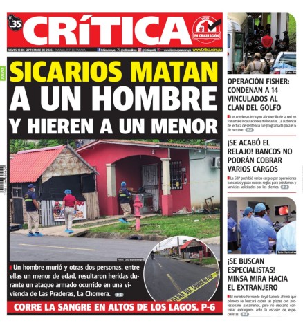 Portada Diario Crítica
