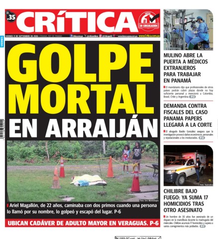 Portada Diario Crítica
