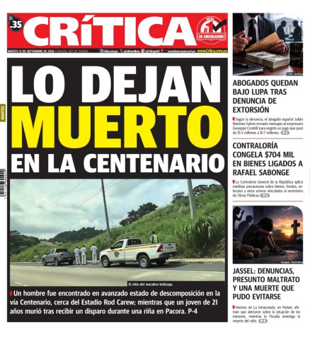 Portada Diario Crítica