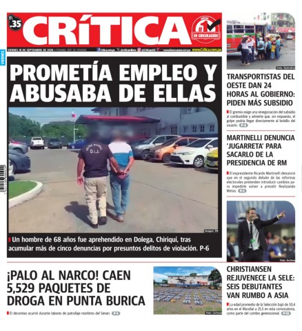 Portada Diario Crítica