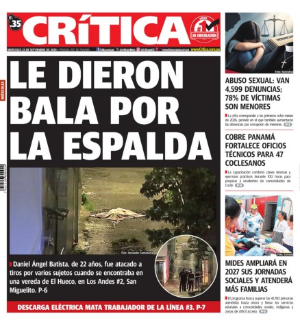 Portada Diario Crítica