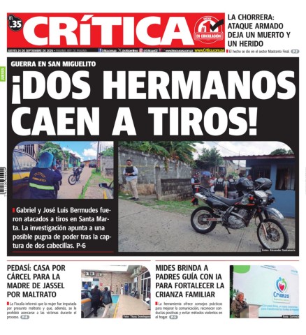 Portada Diario Crítica
