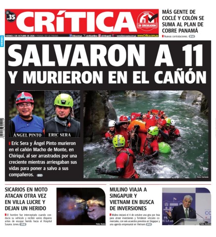 Portada Diario Crítica