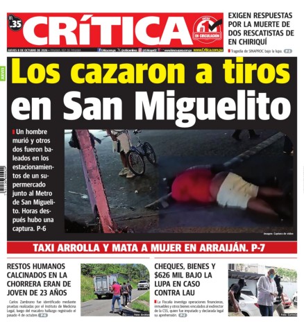 Portada Diario Crítica