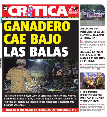 Portada Diario Crítica