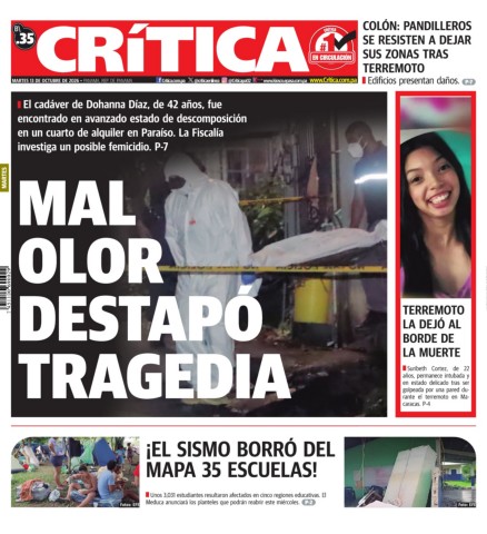 Portada Diario Crítica