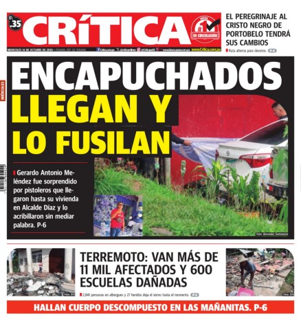 Portada Diario Crítica