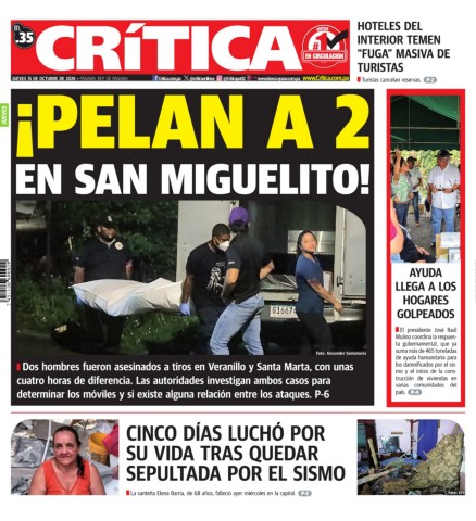 Portada Diario Crítica