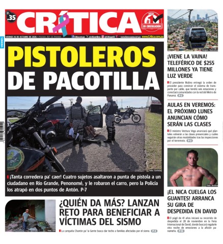 Portada Diario Crítica