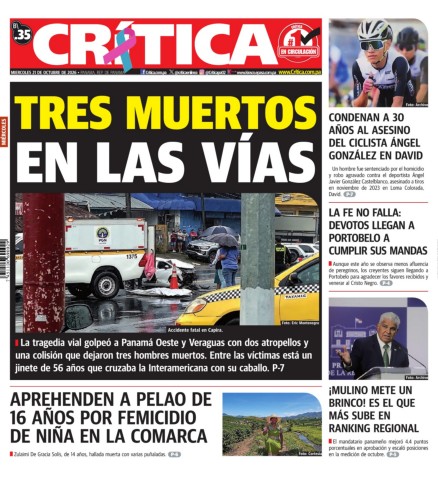 Portada Diario Crítica